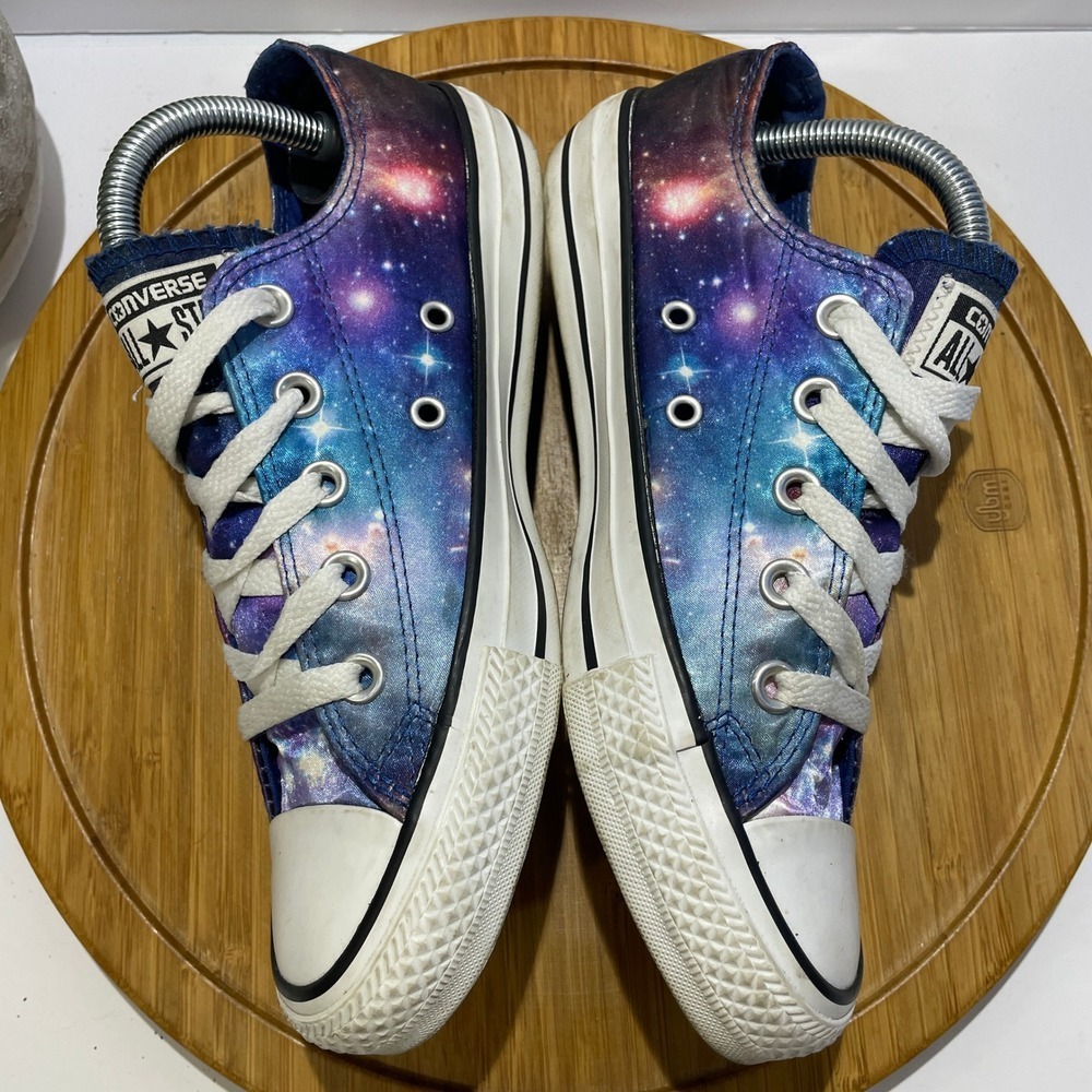 Converse All Star Women's 6 Galaxy Print Canvas Low Top Sneakers Cosmic Lace Up - Picture 8 of 9